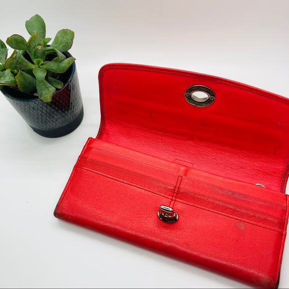 Coach | Coral Leather Turnkey Envelope Wallet - Picture 4 of 7